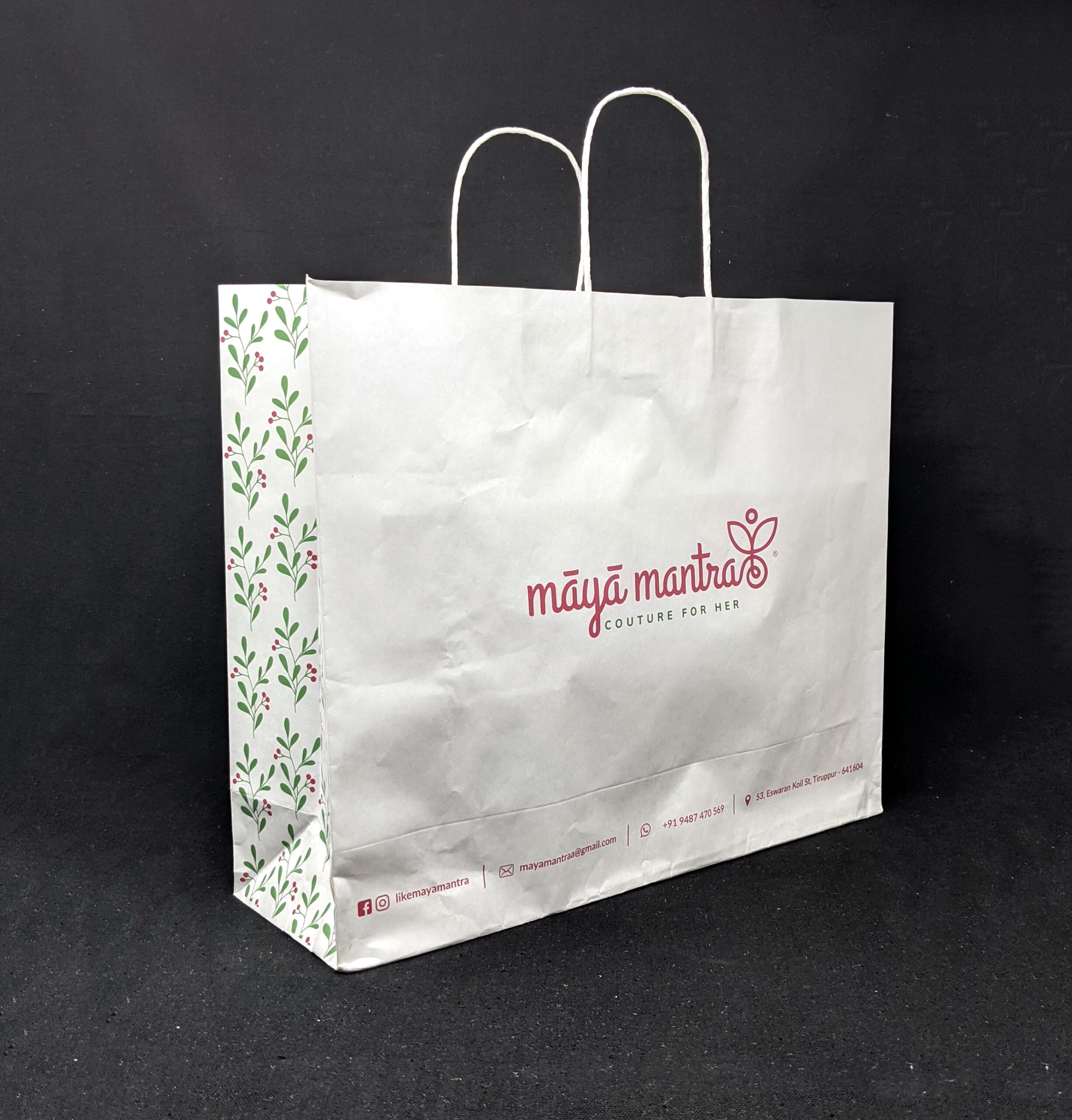 Maya Mantra Fashion boutique | Designer Paper Bags from Roopac