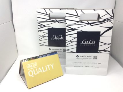 Grey Back Paper Bag