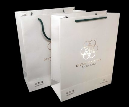 White paper bags