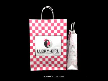 Beauty Salon Paper Bags Lucky girl paper bag tiruppur