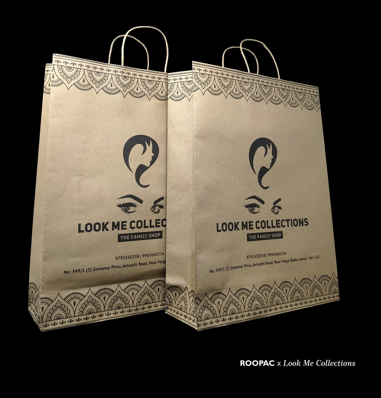 Paper Bags for Look Me Collections Annur — Roopac