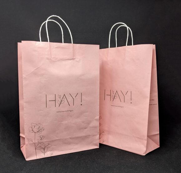 Women's boutique store Hay Clothing paper bags in Erode
