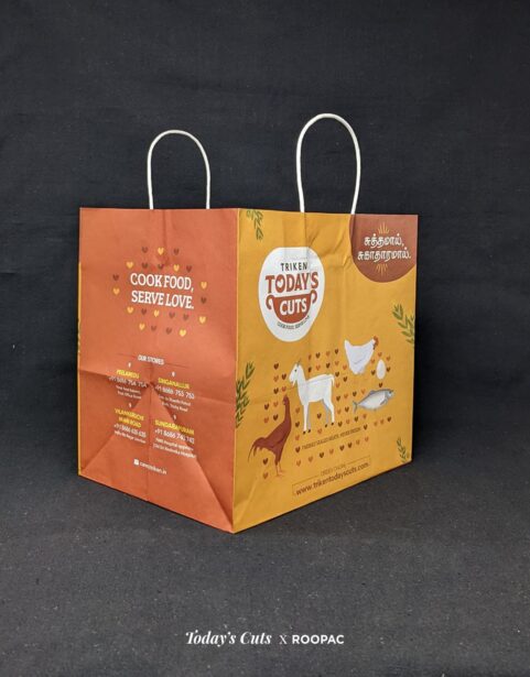 Meat packaging paper bags and sleeves