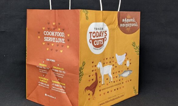 Meat packaging paper bags and sleeves