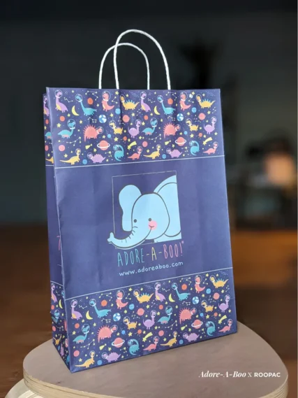 Kids store clothing paper bag, tiruppur, Adore a boo