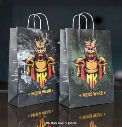 Mens showroom paper bag