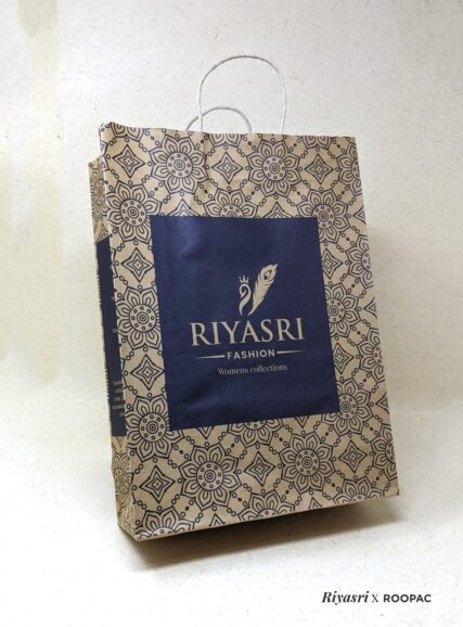 Designer paper bags for Riyasri Fashion, Karaikudi - Upgrading your fashion shopping experience.