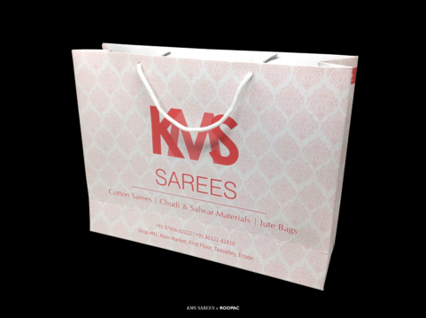 KMS Sarees paper bag Erode