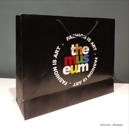 Our Paper Bag at The Museum - perfect for carrying stylish finds.