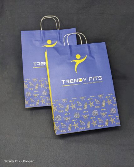 Stylish and strong customized paper bag from Trendy Fits.