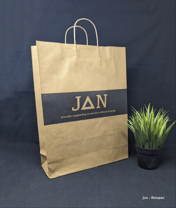 Sturdy and eco-friendly Natural Kraft Paper Bag from JAN, Australia