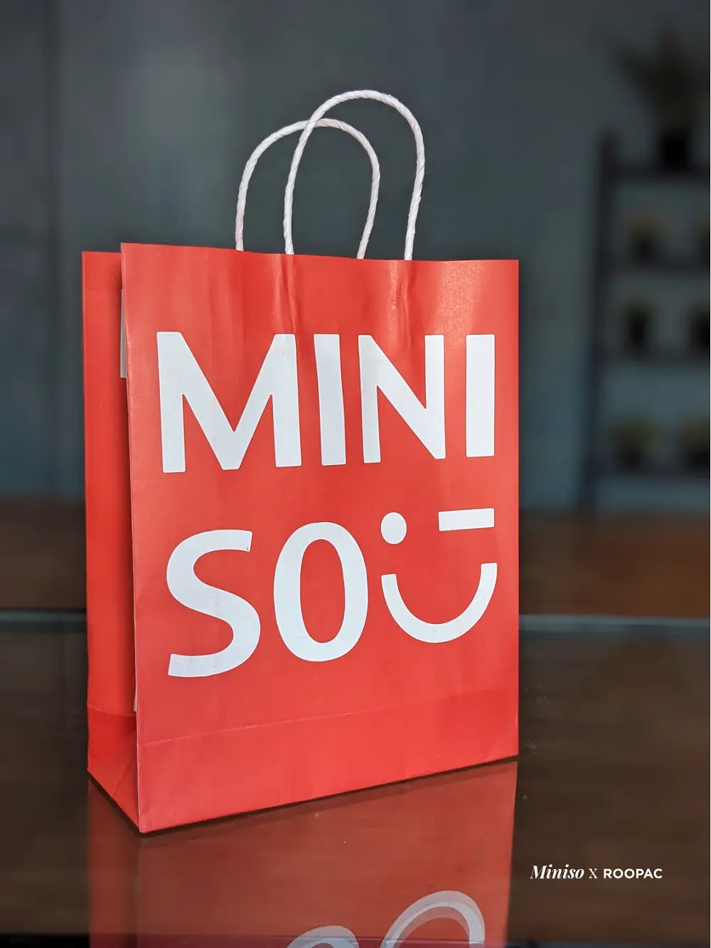 Miniso best sale paper bag