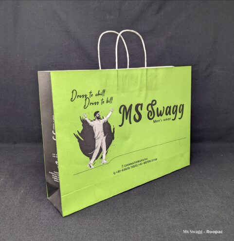 MS_Swagg_Paper_Bag – A stylish and durable paper bag designed for MS Swagg