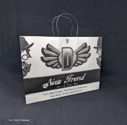 Eco-friendly, trendy paper bags from New Trend Pondicherry & Tindivanam