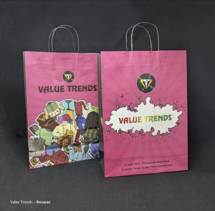 Durable and eco-friendly paper bag for men's clothing