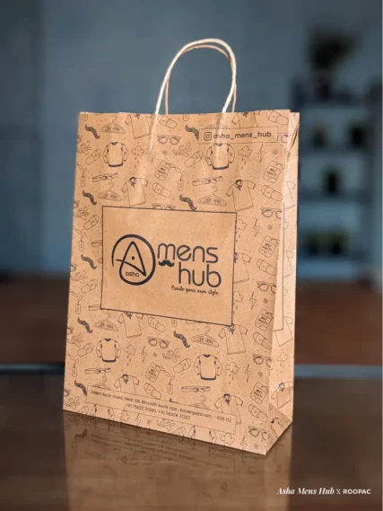 Asha Mens hub kraft paper bag Kaveripattinam