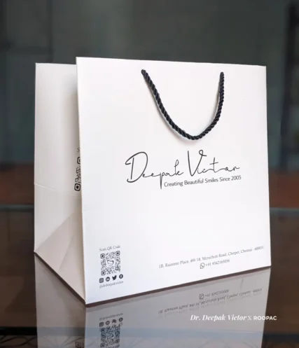 Dr. Deepak Victor Dentist Paper bag Chennai