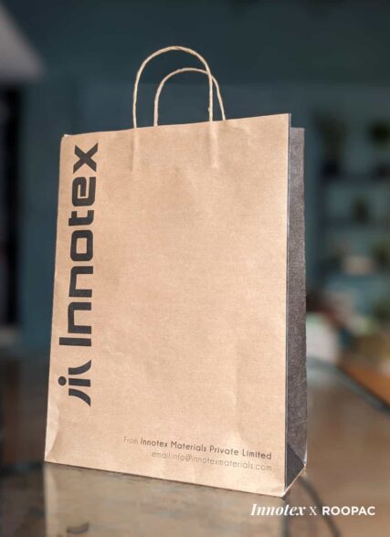 Durable and Stylish Innotex Brown Kraft Paper Bag for School Uniforms