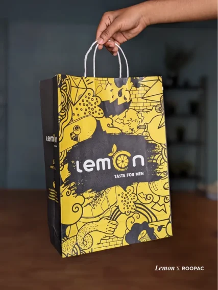 Designer paper bags for Lemon Mens Wear, Tiruvannamalai - Add an extra touch of class to your shopping experience.
