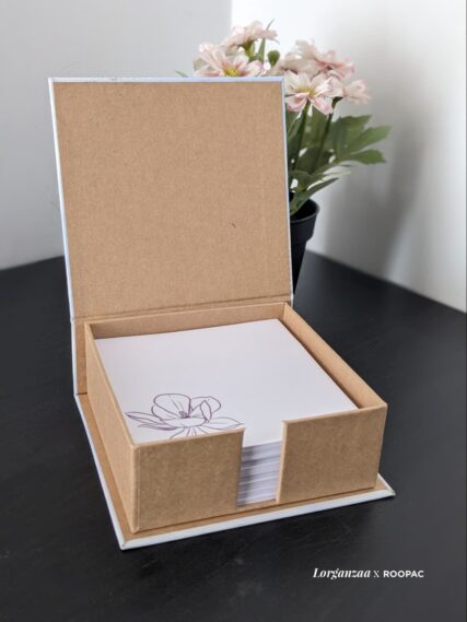 Premium gold-foil rigid boxes for Lorganzaa