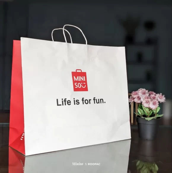 Miniso Special Paper Bag from New BEL Road, Bengaluru