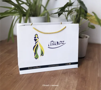 Roopac Paper Bag: Where saree elegance meets carrying convenience."
