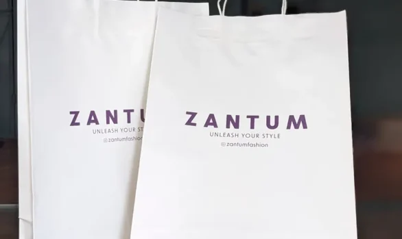 Zantum Men's Clothing Store Paper Bags, Madurai