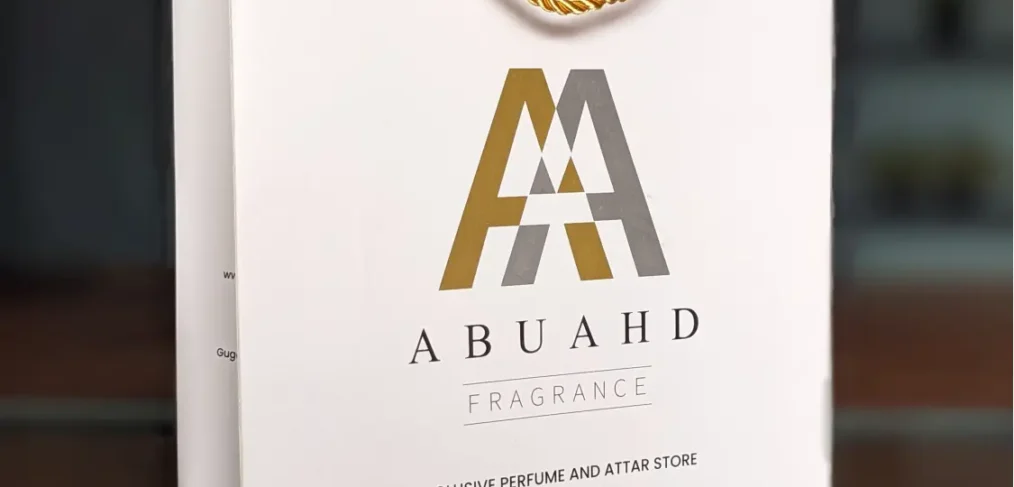Stylish ABUAHD Fragrance bag for perfume and scents.