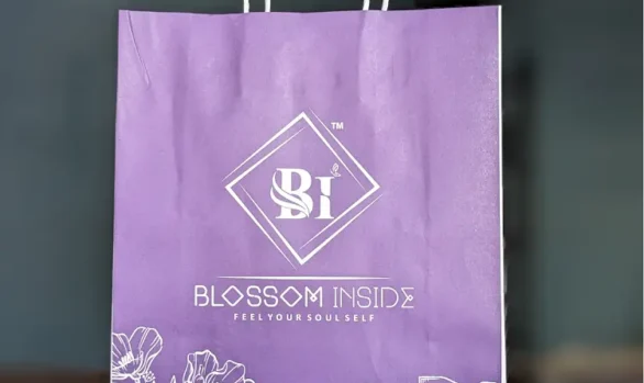 Blossom Inside Elegant Cosmetics Paper Bags, Theni