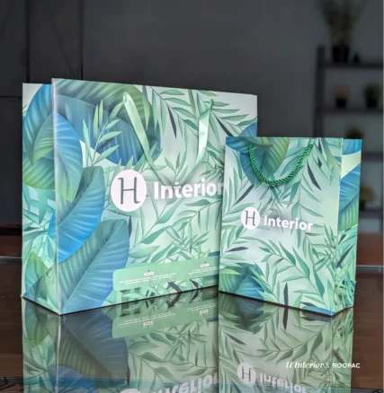 High-quality H Interior paper bag with a sophisticated design