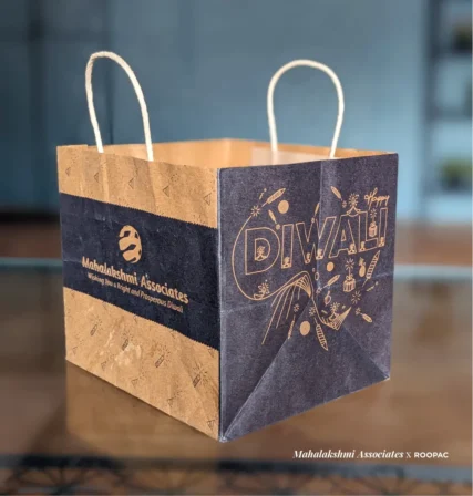 Mahalakshmi Associates' Kraft Diwali gift bag in Tiruppur