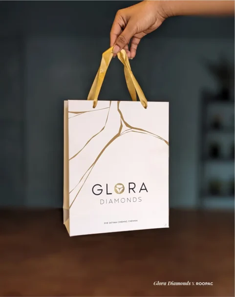 Glora Diamonds: Luxury Paper Bags by Roopac in Tiruppur