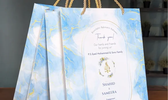 Vibrant Wedding Bags for Sahid & Sameera's Special Day