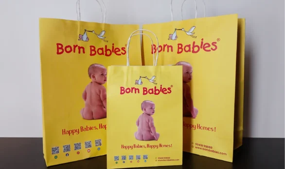 Born Babies clothing Paper Bag