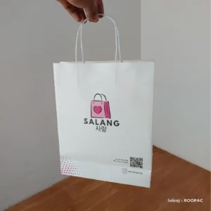 Korean culture-inspired paper bag for Salang India, crafted by Roopac