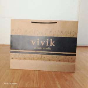 kraft paper bag by Vivik Ethnic Studio in Vellore