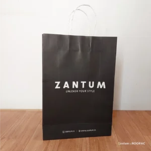 Zantum black tinted paper bags