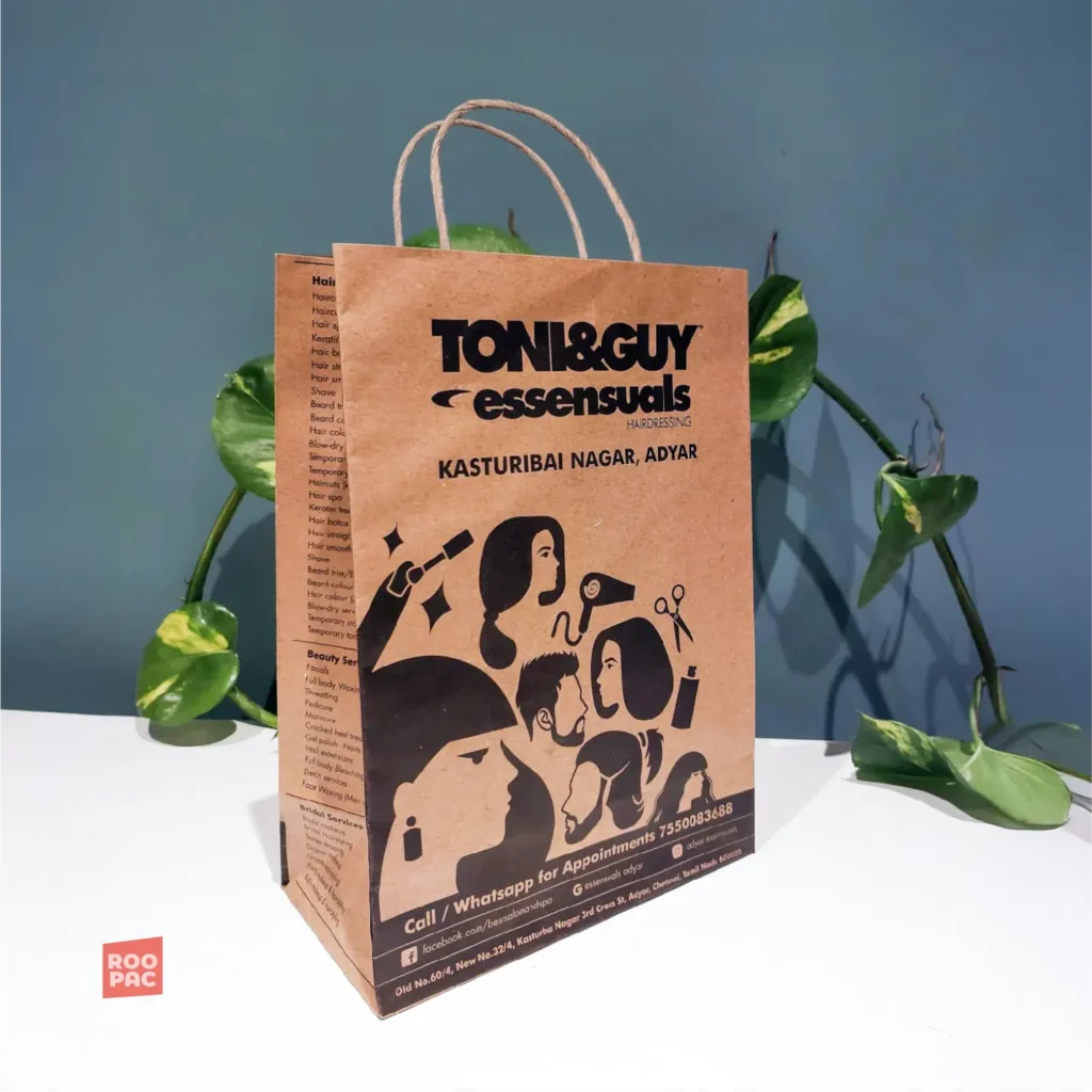 kraft paper bags for retail accessories