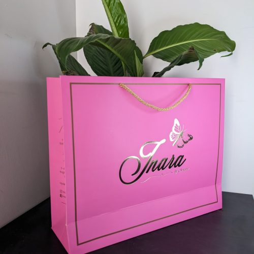 Designer paper bags for boutique stores